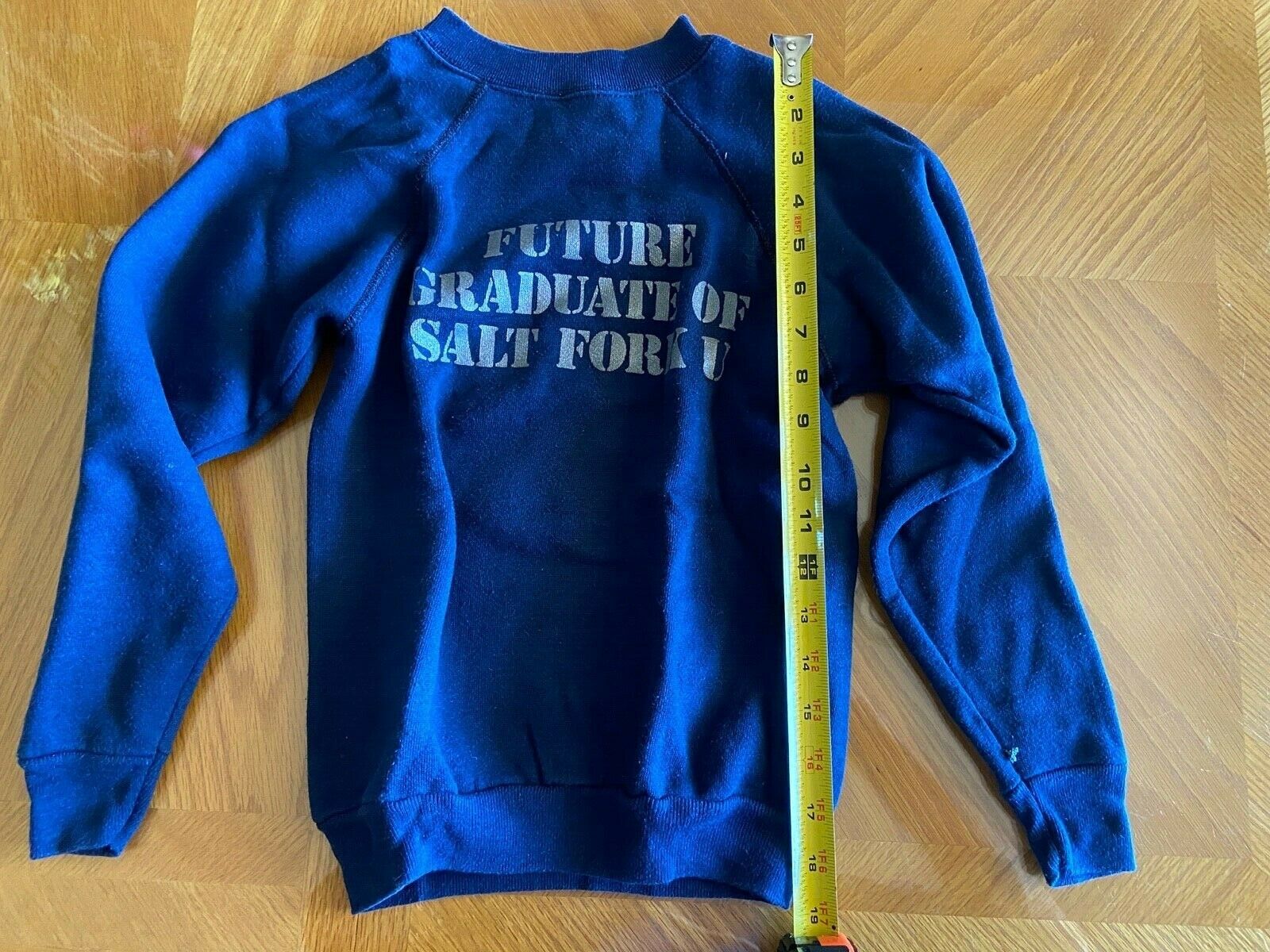 Vintage 90s Salt Fork Ohio Youth Dark Blue Sweatshirt Size Medium