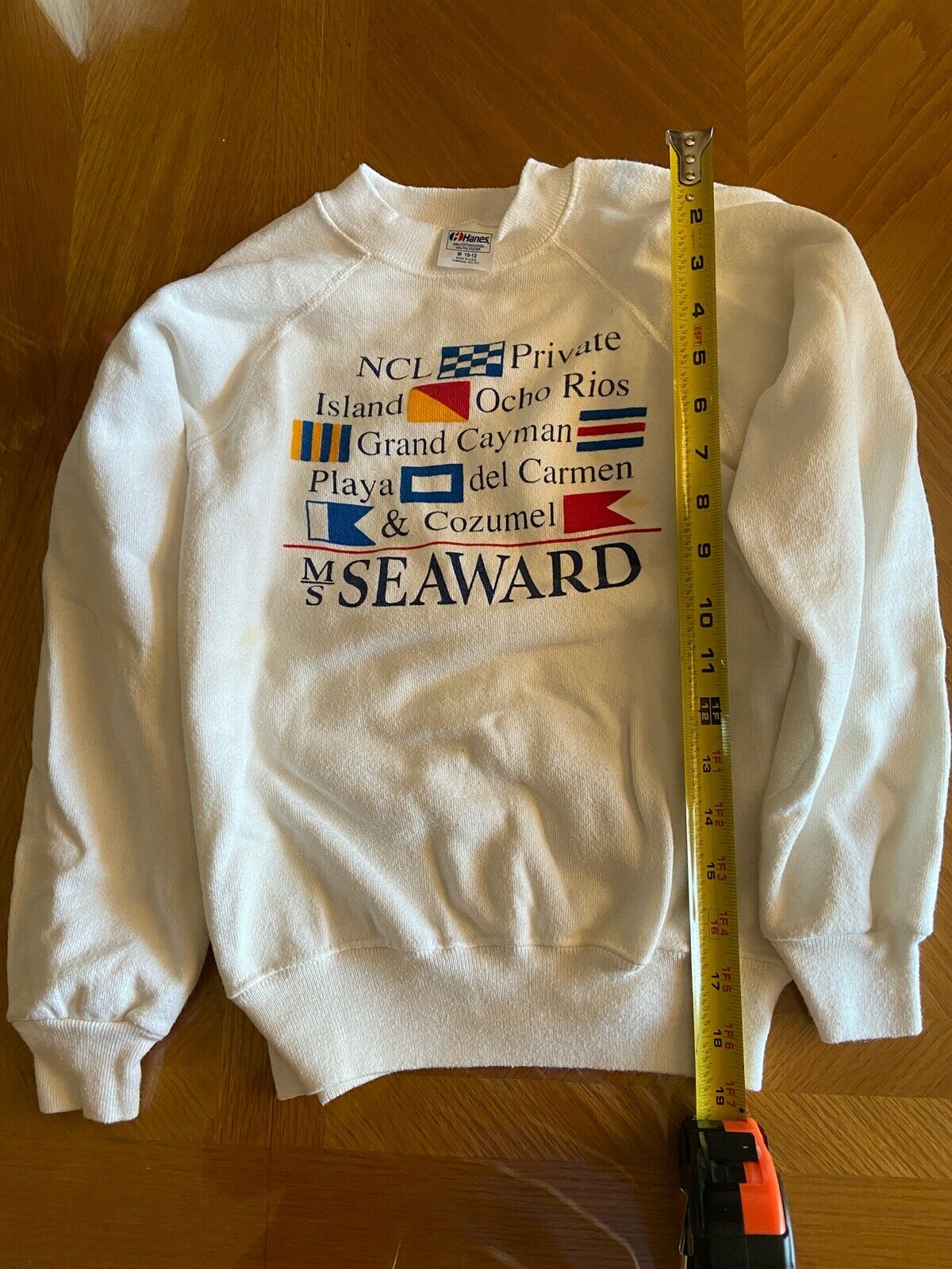 Vintage 90s Ncl Norwegian Cruise Line Seaward Ship Youth Sweatshirt Size Medium